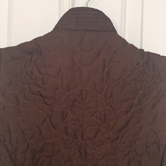 Brown Quilted Vest - Picture 9 of 9